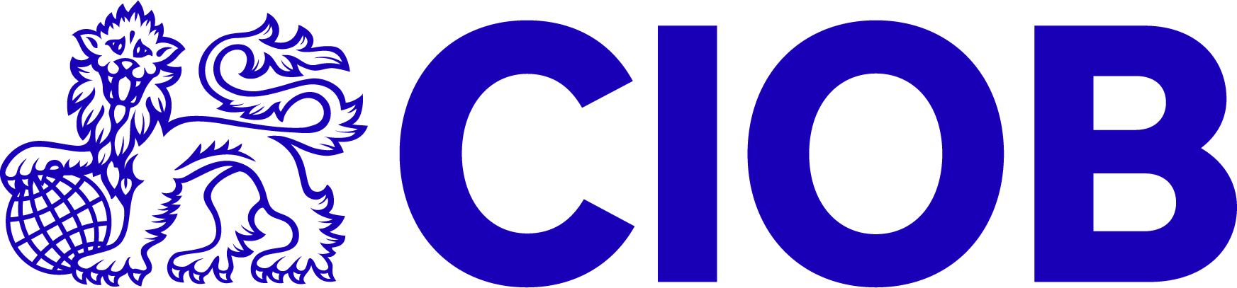 CIOB logo with lion illustration